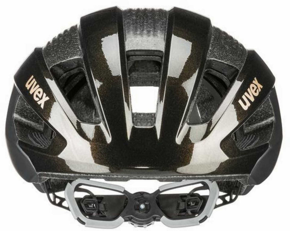 Uvex Rise CC Rennrad-Helm black - goldflakes matt