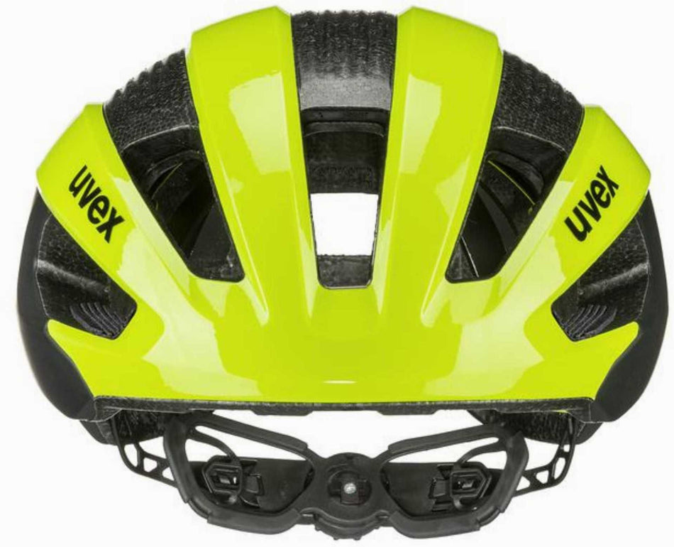 Uvex Rise CC Rennrad-Helm neon yellow-black