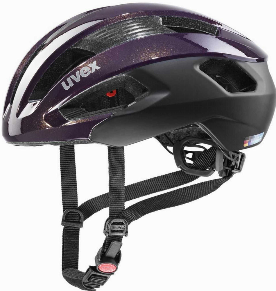 Uvex Rise CC Rennrad-Helm plum black matt