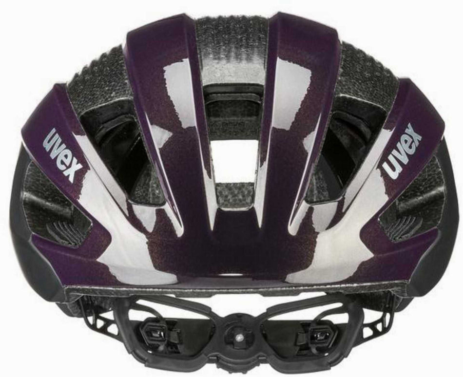 Uvex Rise CC Rennrad-Helm plum black matt