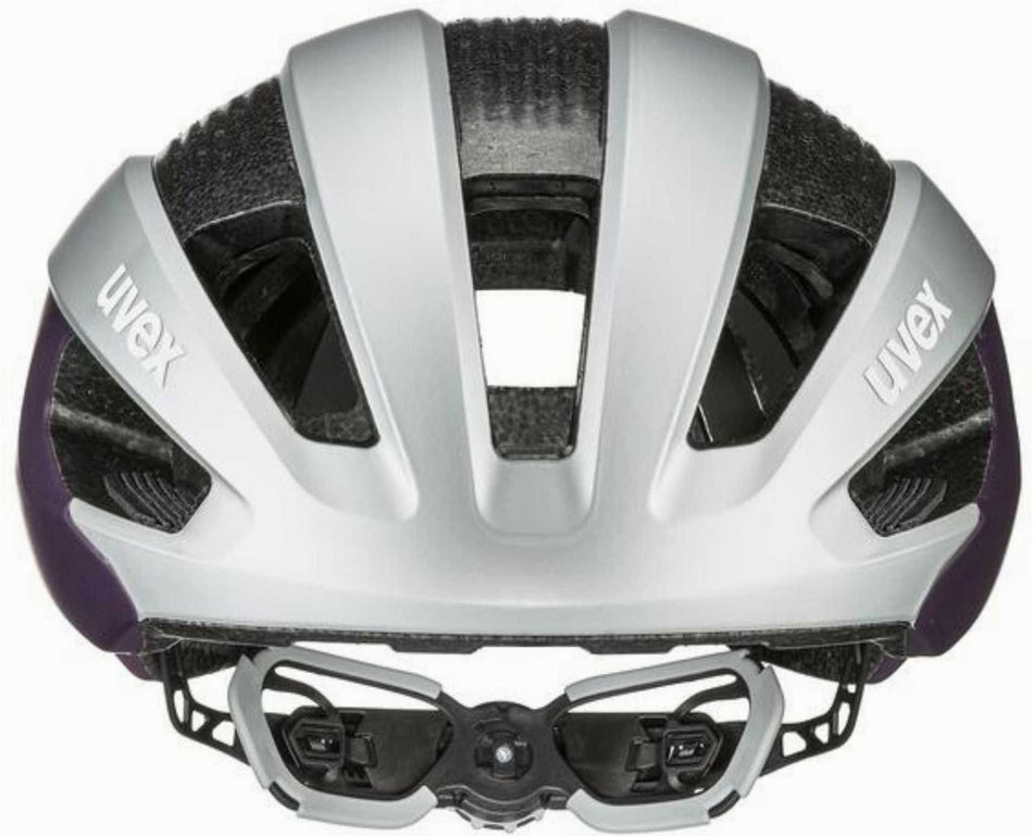 Uvex Rise CC Rennrad-Helm silver - plum matt