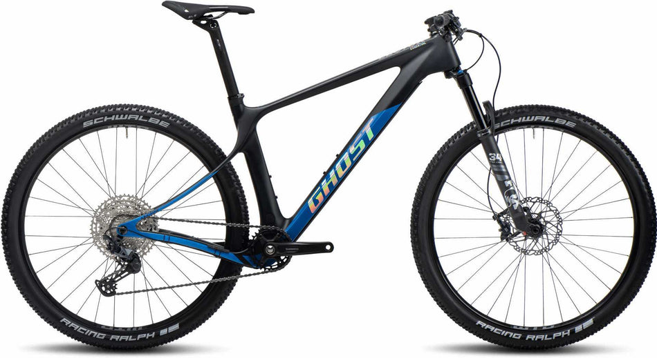 Ghost Lector SF LC Essential MTB-Hardtail Diamant 29" raw carbon/blue matt/glossy