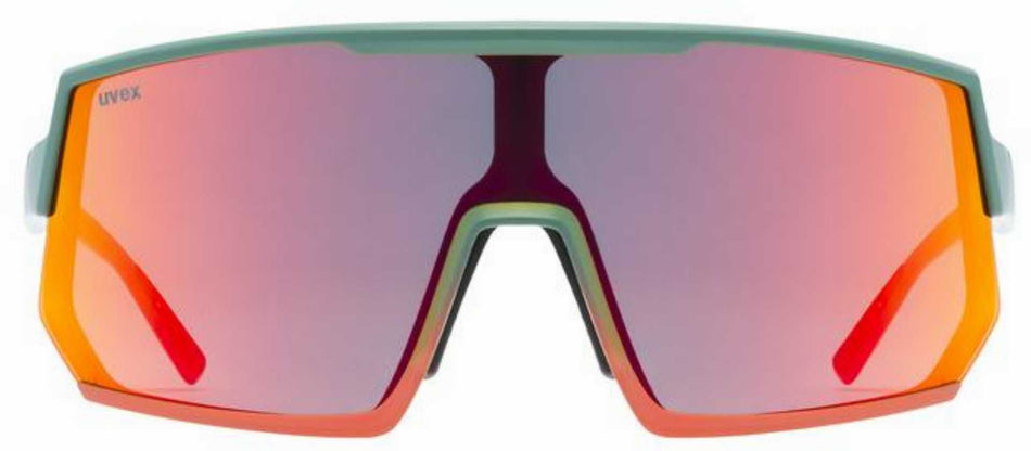 Uvex Sportstyle 235 Sportbrille moss grapefruit matt/mirror red
