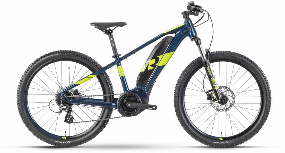 Raymon HardRay E 1.0 400 Wh E-Bike Hardtail Diamant 26" dark blue/lime 35 cm