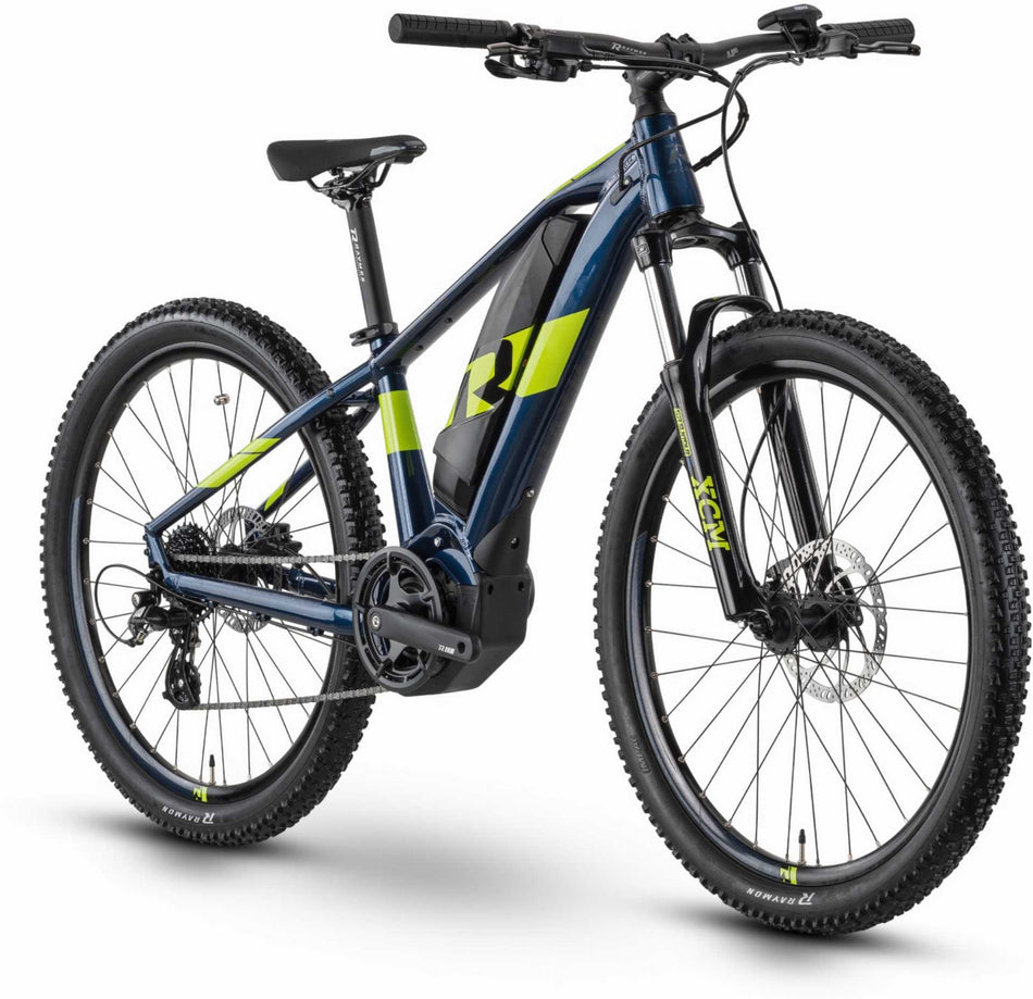 Raymon HardRay E 1.0 400 Wh E-Bike Hardtail Diamant 26" dark blue/lime 35 cm