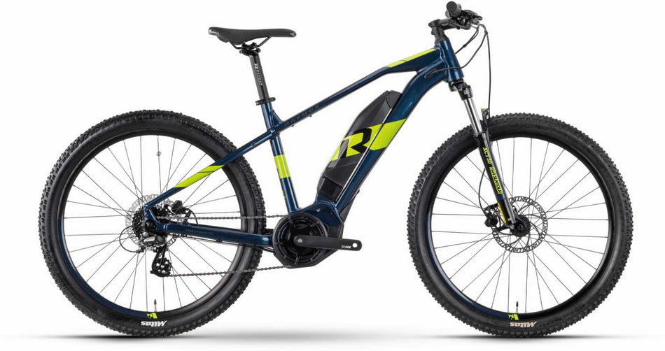 Raymon HardRay E 1.0 400 Wh E-Bike Hardtail Diamant 27,5" dark blue/lime