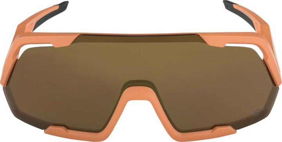 Alpina Rocket Q-Lite Sportbrille peach matt/mirror pink