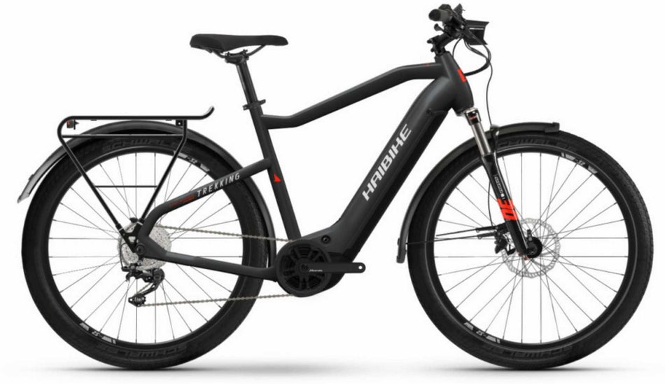 Haibike Trekking 6 630 Wh E-Bike Diamant 27,5" matte black red reflex