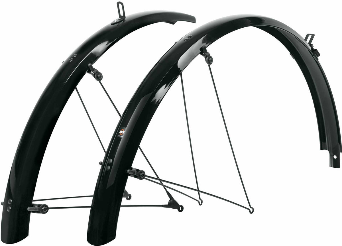 SKS GERMANY Bluemels Basic Schutzblech-Set 26" schwarz-glänzend - 53 mm
