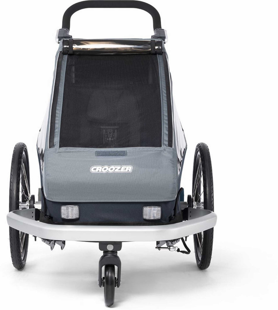 Ausstellungsstück - Croozer Kid Vaaya 1 + Sensor-Licht Fahrradanhänger graphite blue