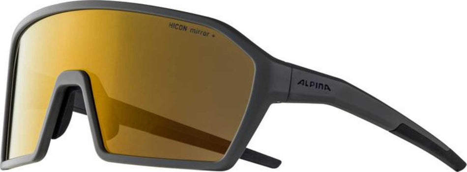 Alpina Ram Q-Lite Sportbrille coffee-grey matt/mirror gold