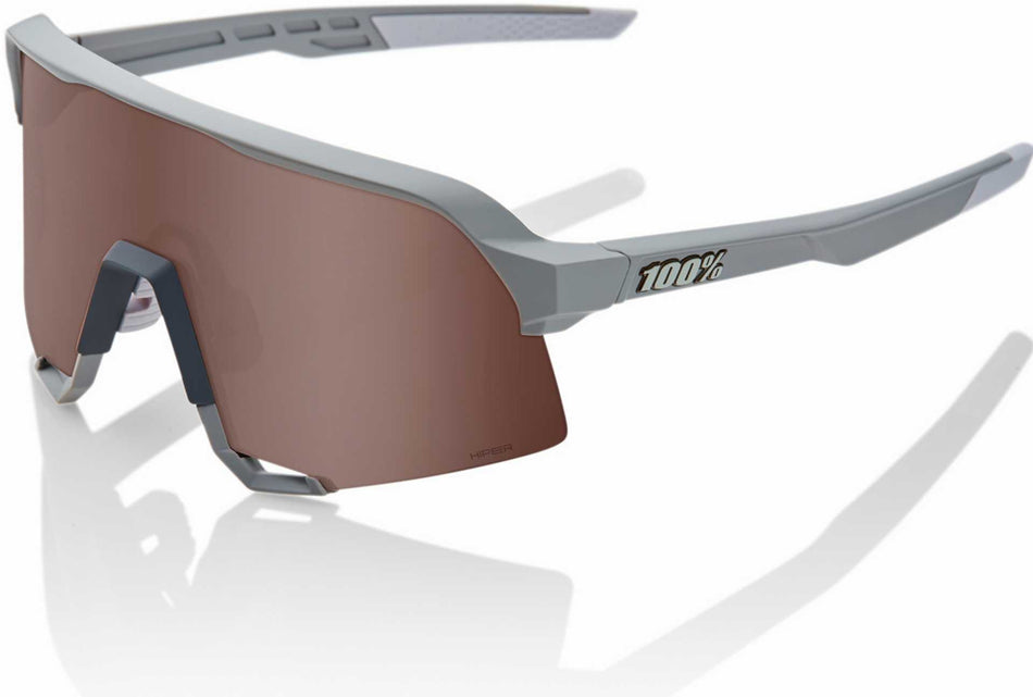 100percent S3 Sportbrille HiPER Mirror Lens soft tact stone grey/crimson silver