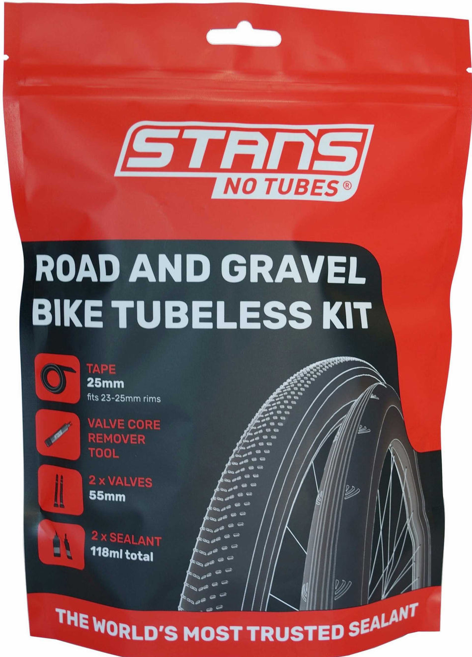 Notubes Stans Tubeless Kit Umrüstset 25 mm Road/Gravel
