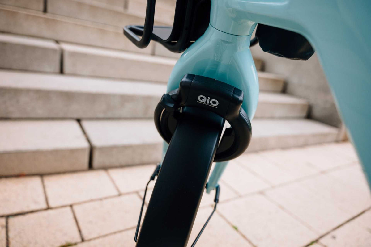 qio fahrradschloss Qio Schlossset Trelock RS 480 + Einsteckkette 100cm + Akkuschliesszyli – Biketech24