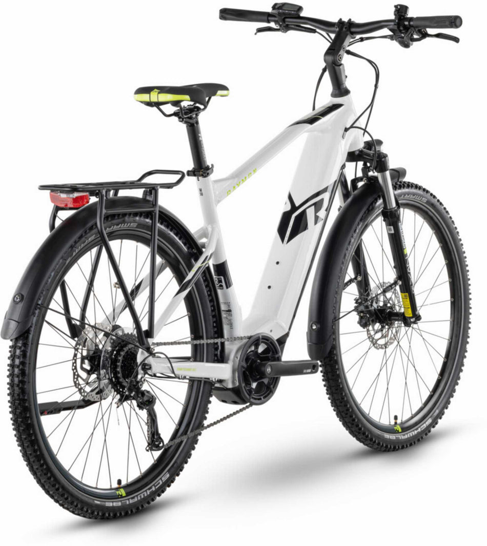 Raymon CrossRay E 5.0 500 Wh E-Bike Diamant 27,5" white/black/lime