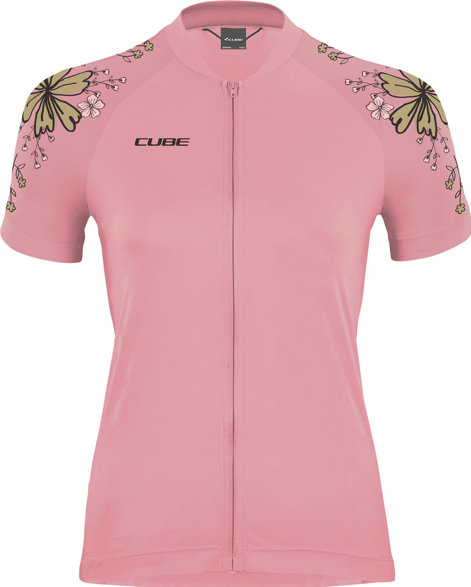 Cube ATX WS Trikot Full Zip CMPT Kurzarm coral