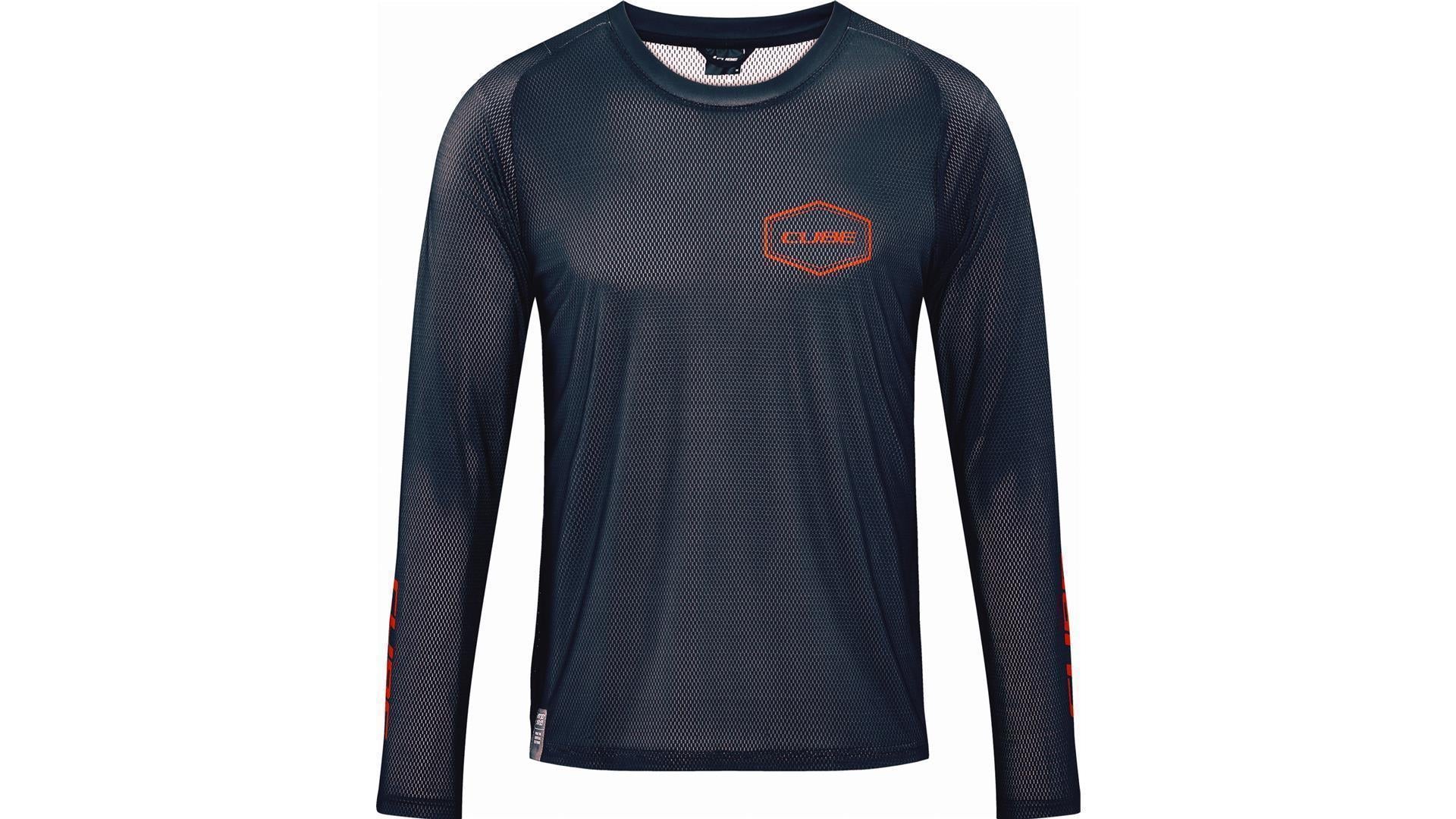 Cube Vertex Rundhalstrikot Langarm black - XL