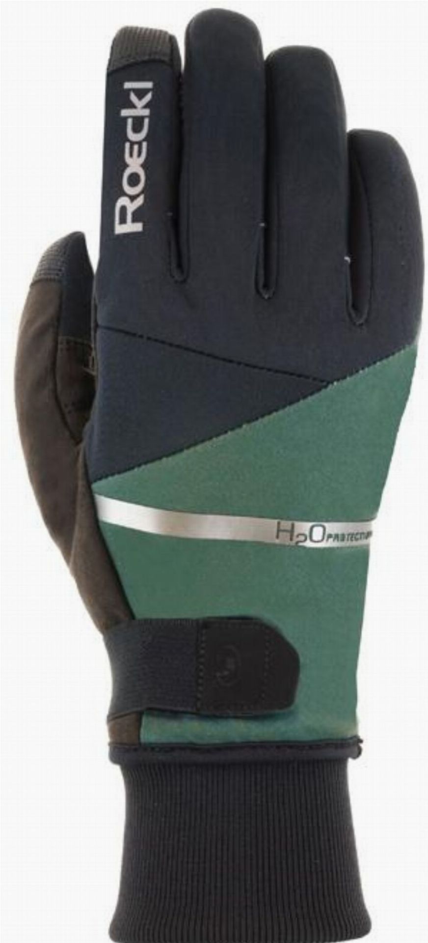 Roeckl Vuno Handschuhe lang black/laurel leaf - 6,5