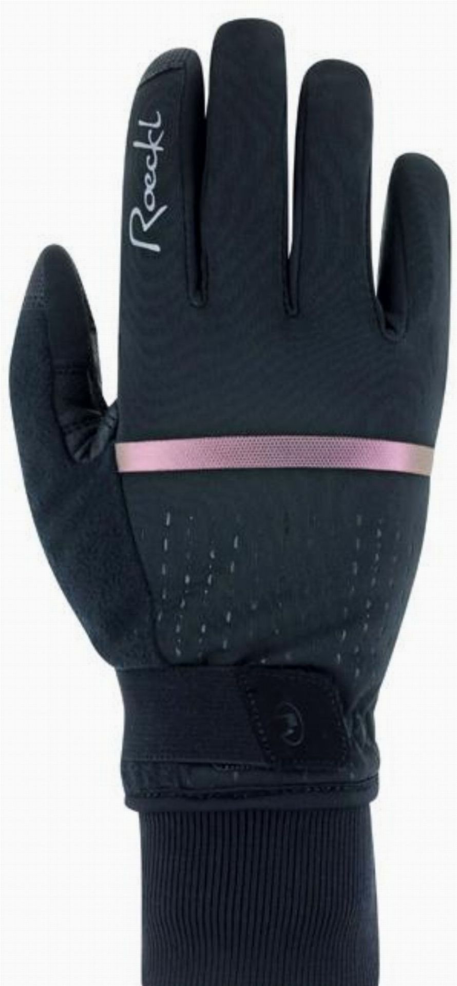 Roeckl Watou Handschuhe lang black/cameleon pink