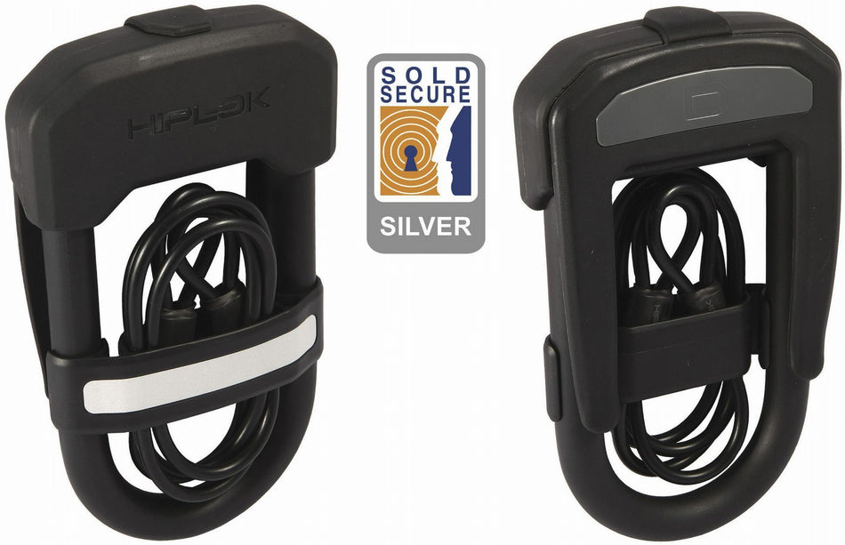 Hiplok DC Bügelschloss 1 m Kabel schwarz