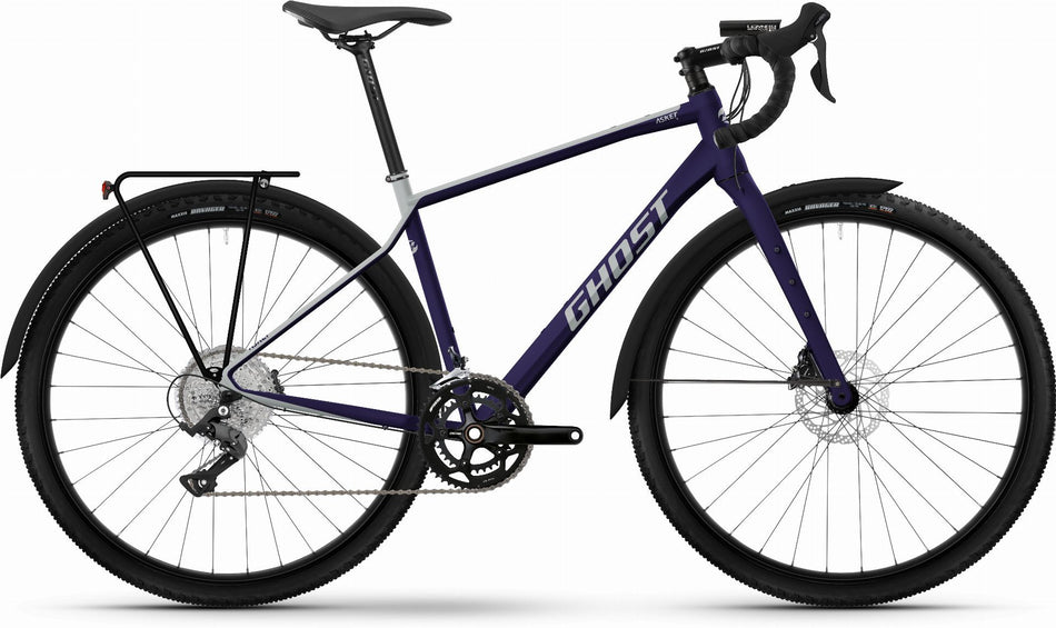 Ghost Asket EQ Gravelbike Diamant 28" very dark purple/light grey matt
