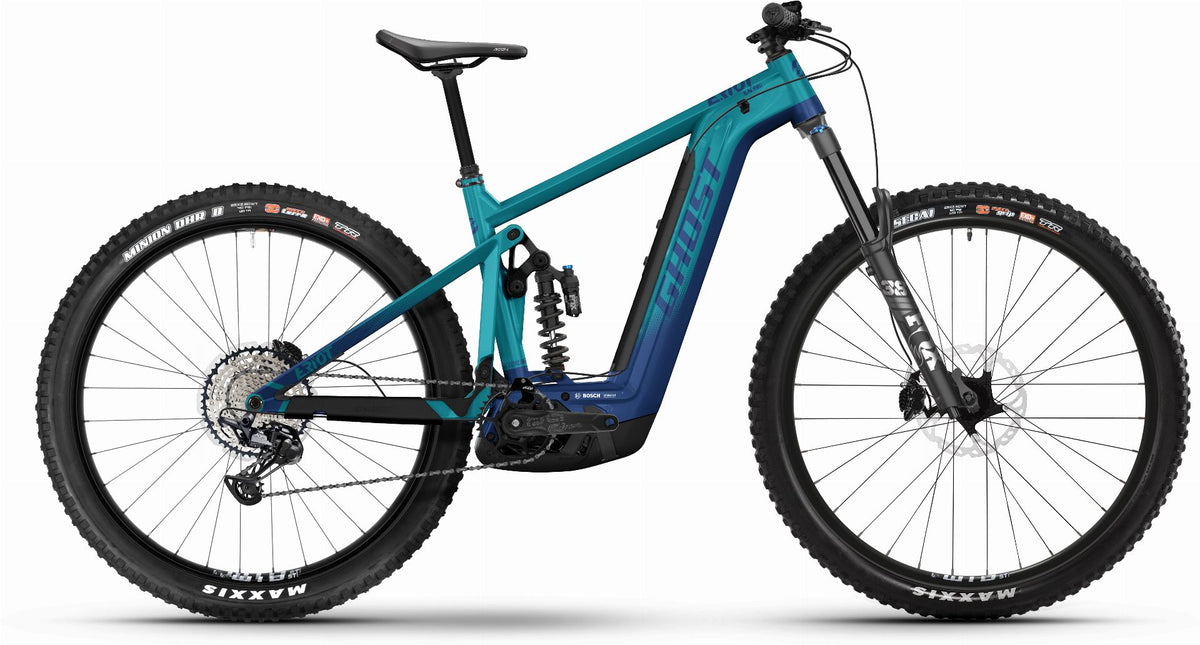 Ghost E-Riot EN Pro 750 Wh E-Bike Fully met. azur blue/dark blue