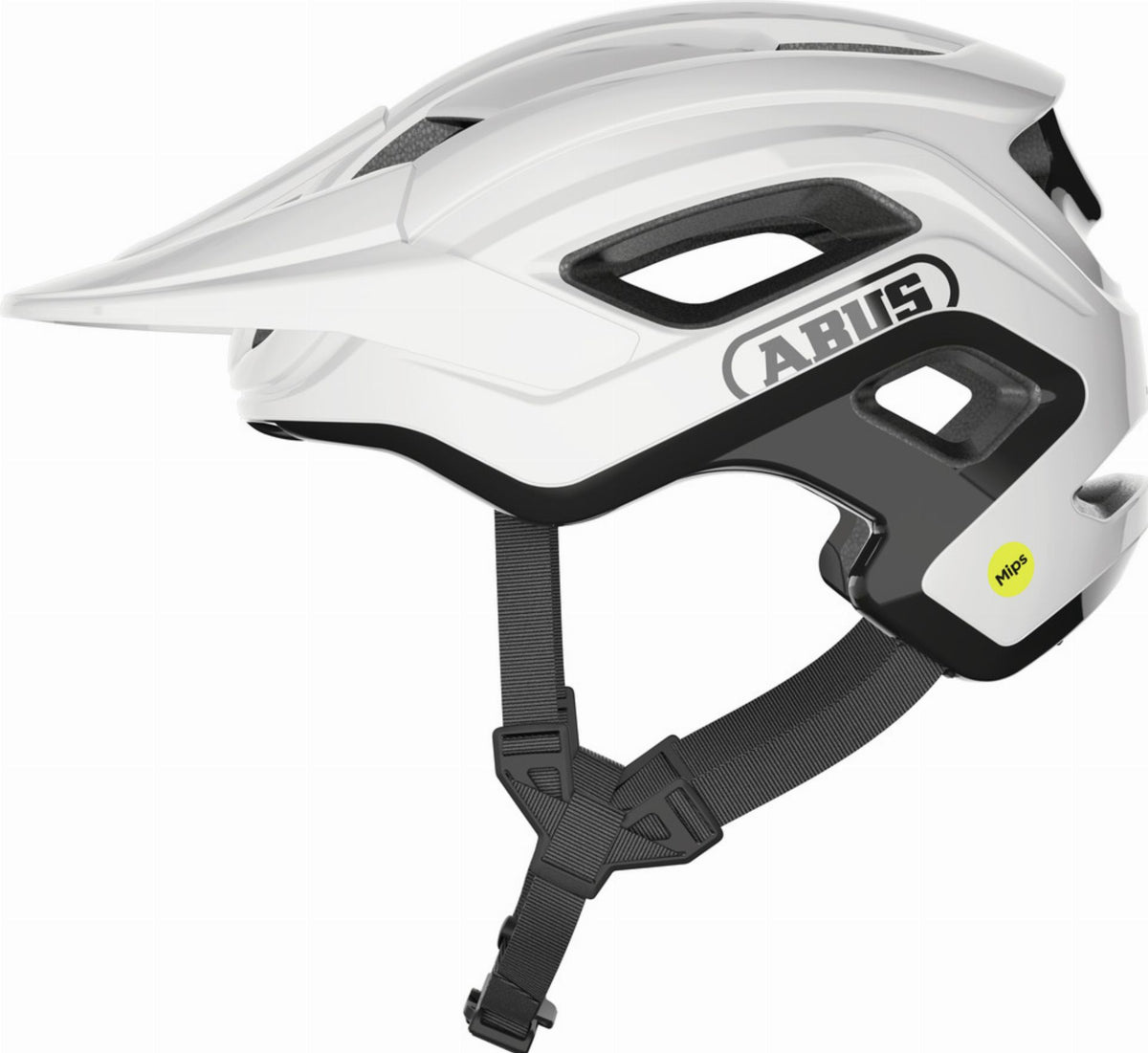 Abus Cliffhanger Mips MTB-Helm shiny white - M (54-58 cm)