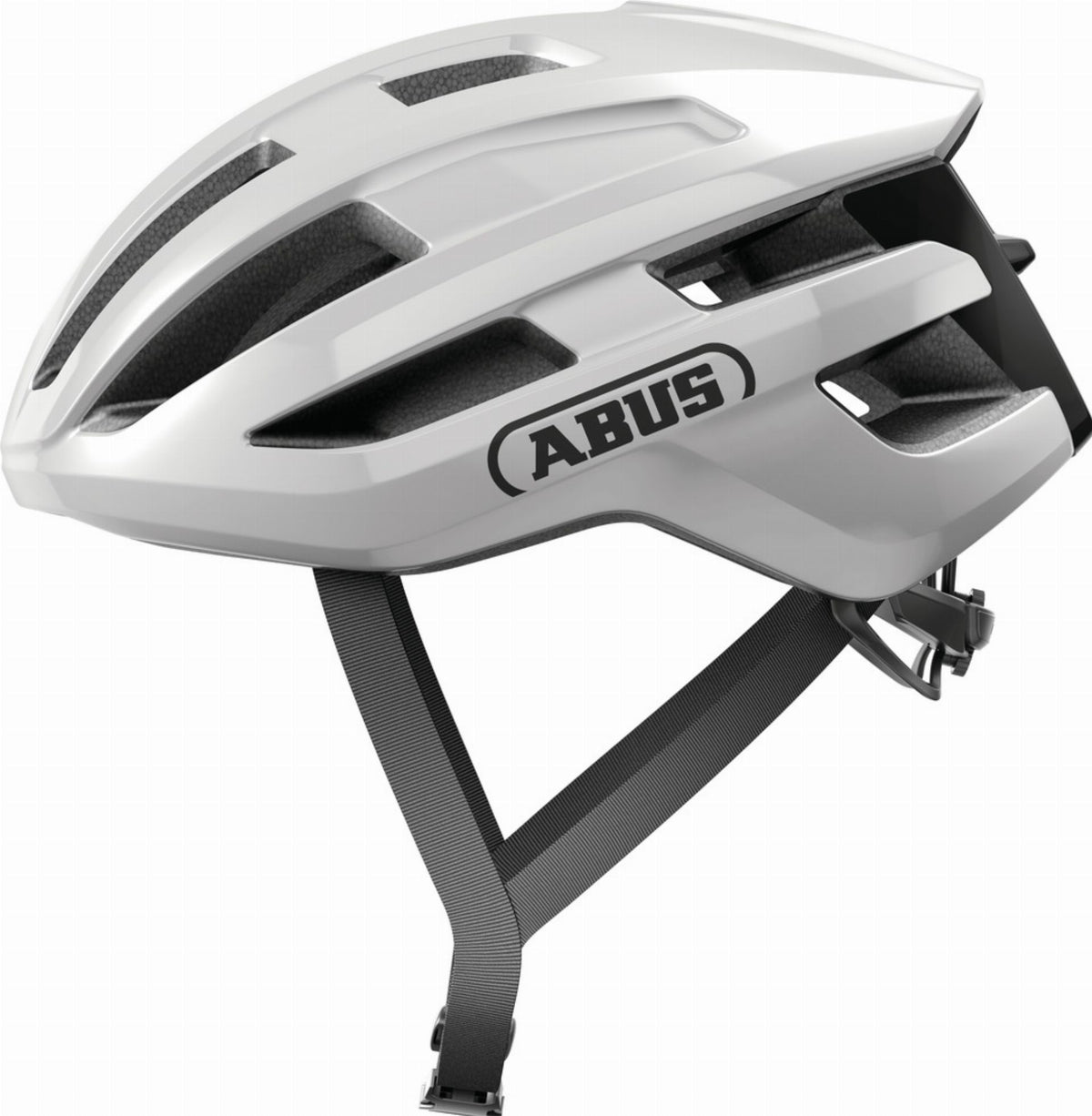 Abus PowerDome Rennrad-Helm shiny white - S (51-55 cm)