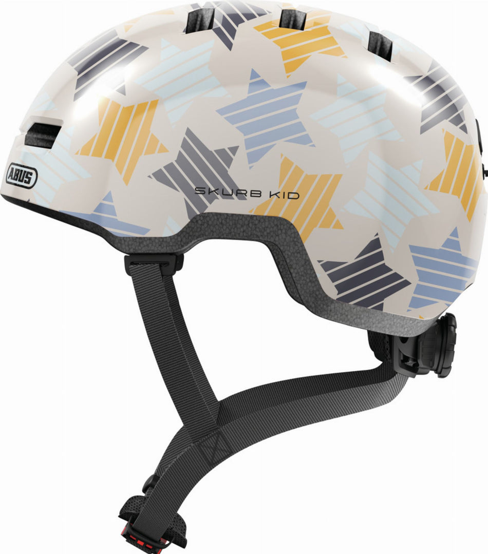 Abus Skurb Kid Kinder-Helm grey stars (Gebrauchtware)