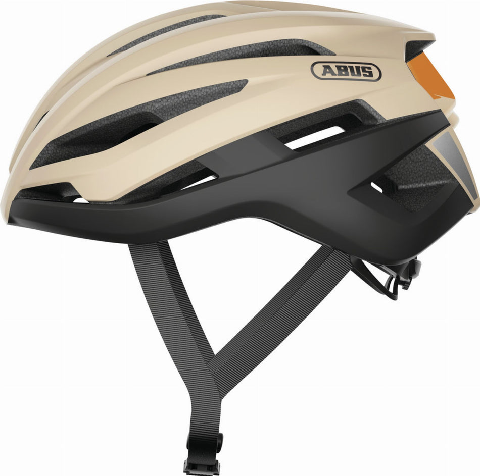Abus StormChaser Rennrad-Helm beige black