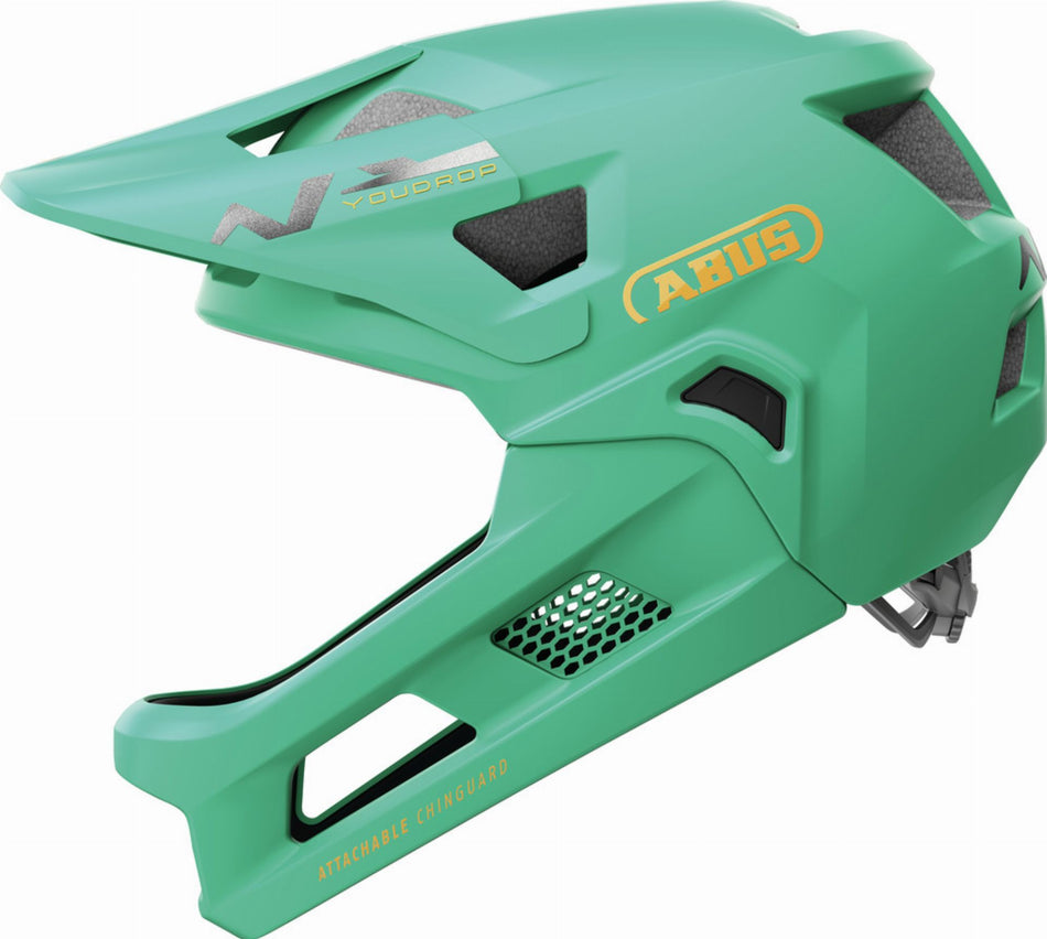 Abus YouDrop FF Kinder-Helm sage green S (48-55 cm)