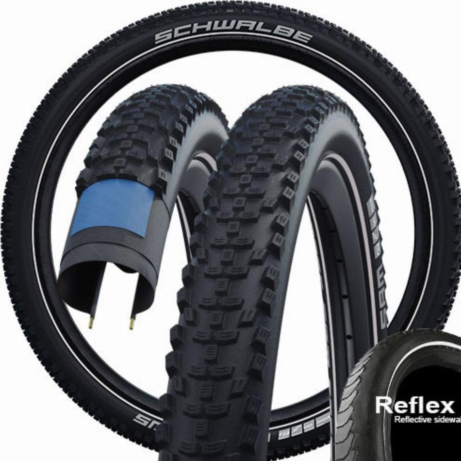 Schwalbe Smart Sam DD, RaceGuard, Performance Line, Tube, SnakeSkin Drahtreifen 27,5" Addix black-reflex 65-584
