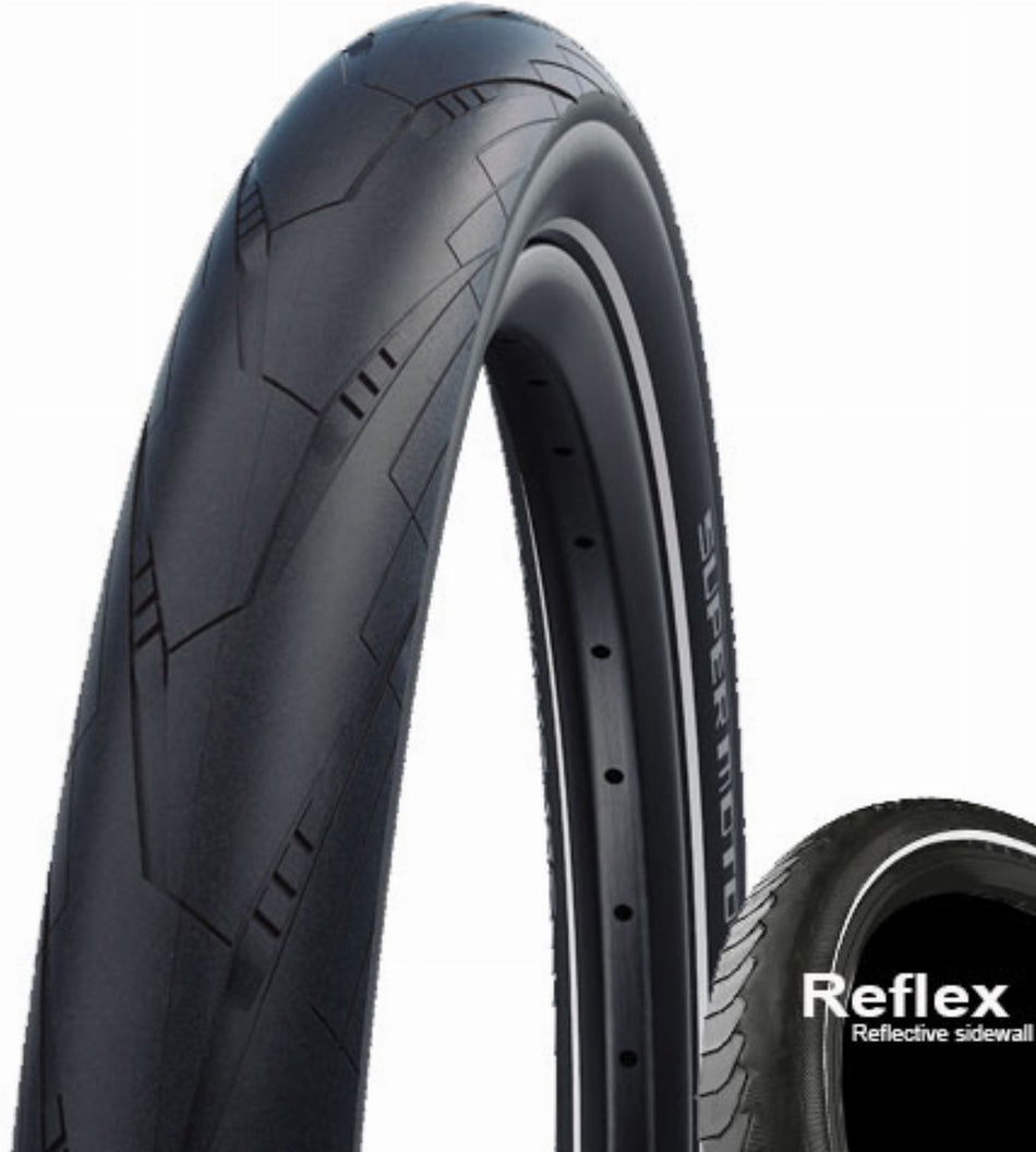 Schwalbe Super Moto DD, RaceGuard, Performance Line, Tube, MicroSkin Drahtreifen 20" Addix black-reflex 62-406
