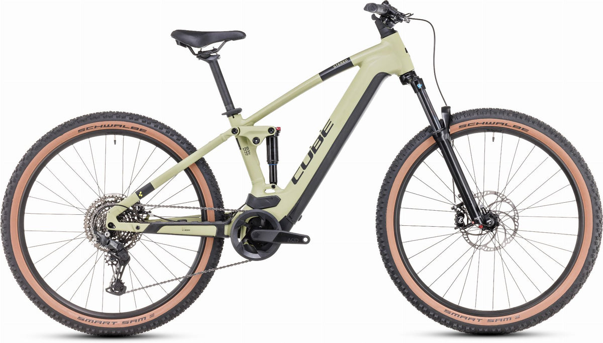 Cube Stereo Hybrid 120 One 625 Wh E-Bike Fully olive´n´green – Biketech24