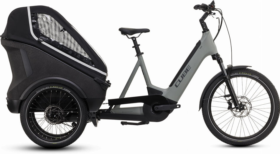 Cube Trike Family Hybrid 1500 Wh E-Lastenrad 24"/20" swampgrey´n´reflex one size