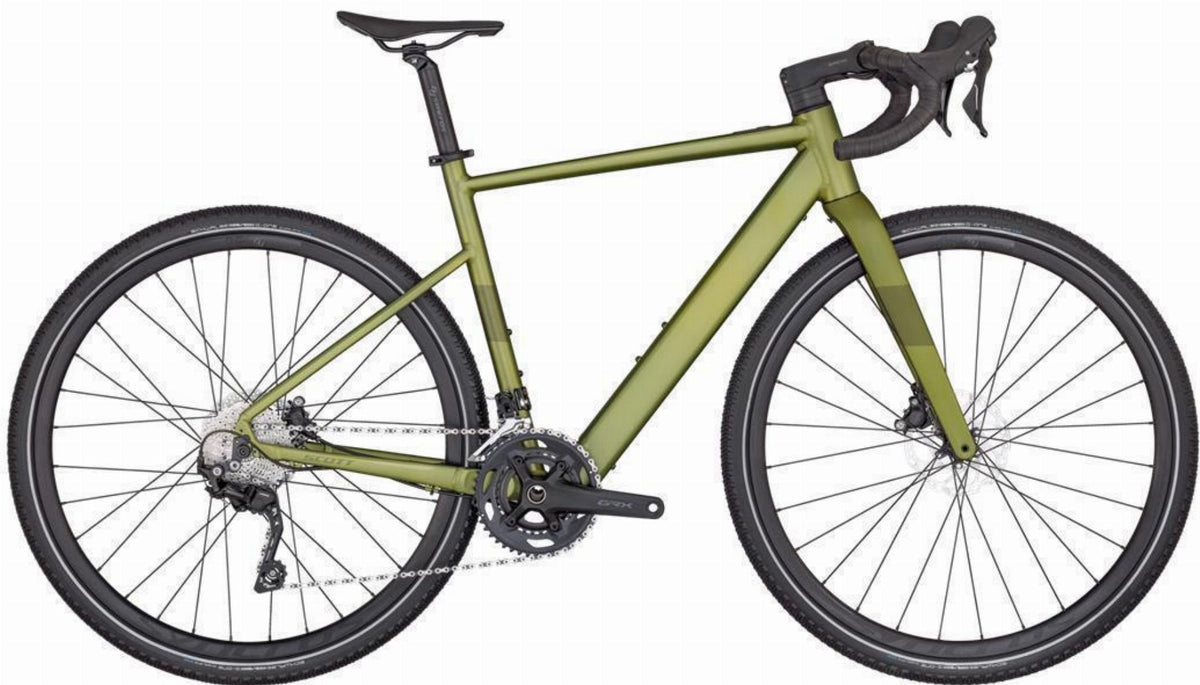 speedster rennrad Scott Speedster Gravel eRIDE 50 250 Wh E-Bike Diamant 28" ever green – Biketech24
