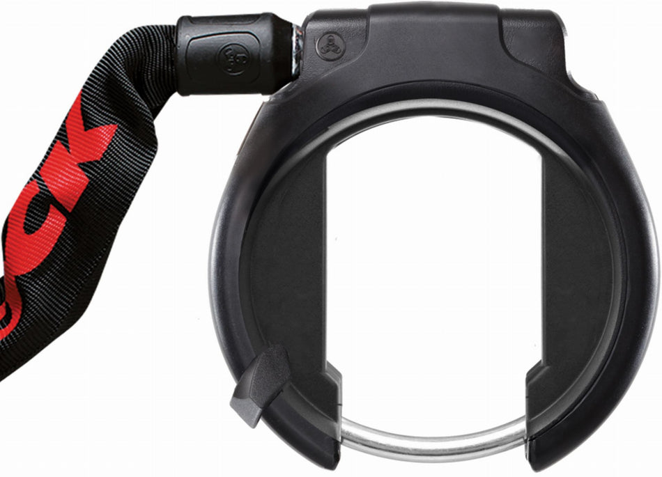 Trelock RS 453 AZ + ZR 355 Rahmenschloss inkl. Einsteckkette + Satteltasche schwarz 100 cm