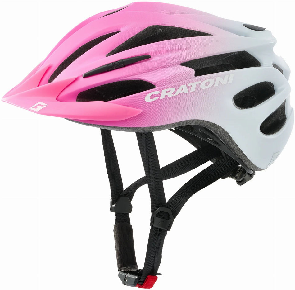 Cratoni Pacer Jr. Kinder-Helm pink-white matt