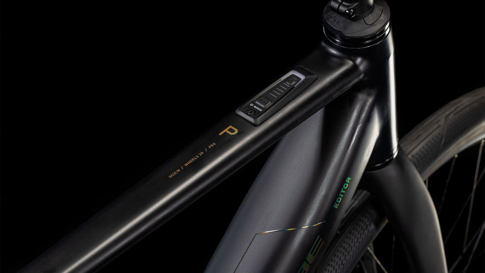 Cube Editor Hybrid Pro 400 Wh E-Bike Diamant 28" black´n´spectral