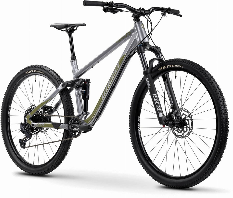 Ghost Kato FS Essential MTB-Fully pearl gray/light kaki - glossy