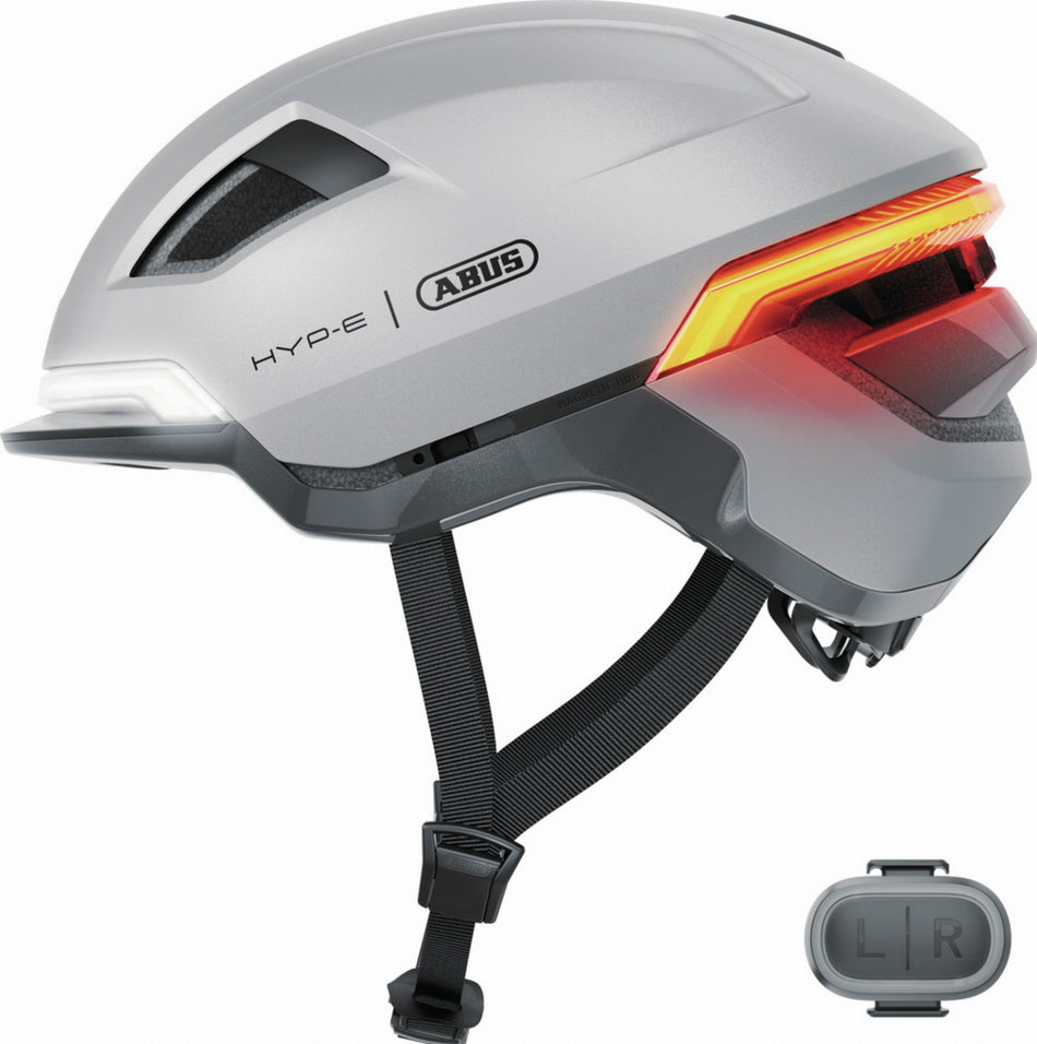 Abus Hyp-E Helm gleam silver