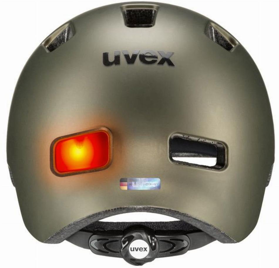 Uvex City 4 Helm green smoke matt