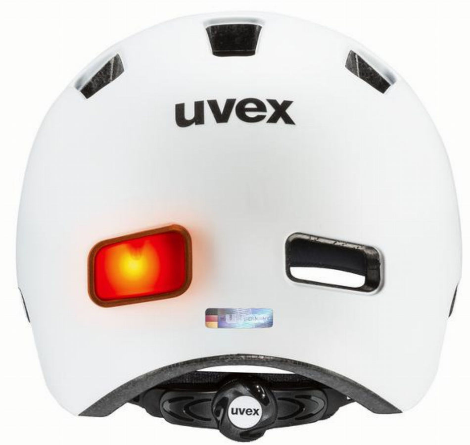 Uvex City 4 Helm white skyfall matt