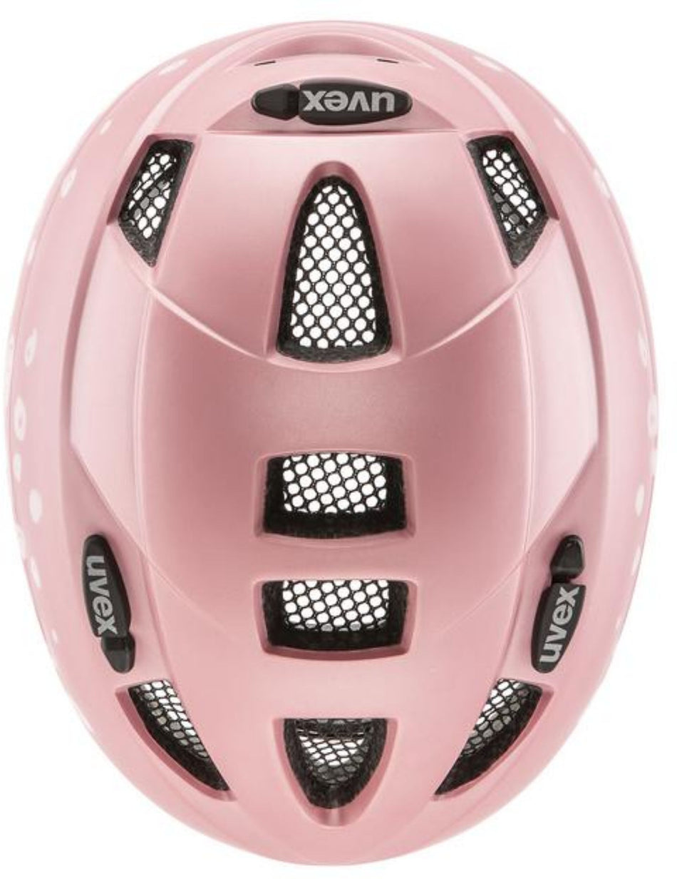 Uvex Kid 2 CC Kinder-Helm pink polka dots matt