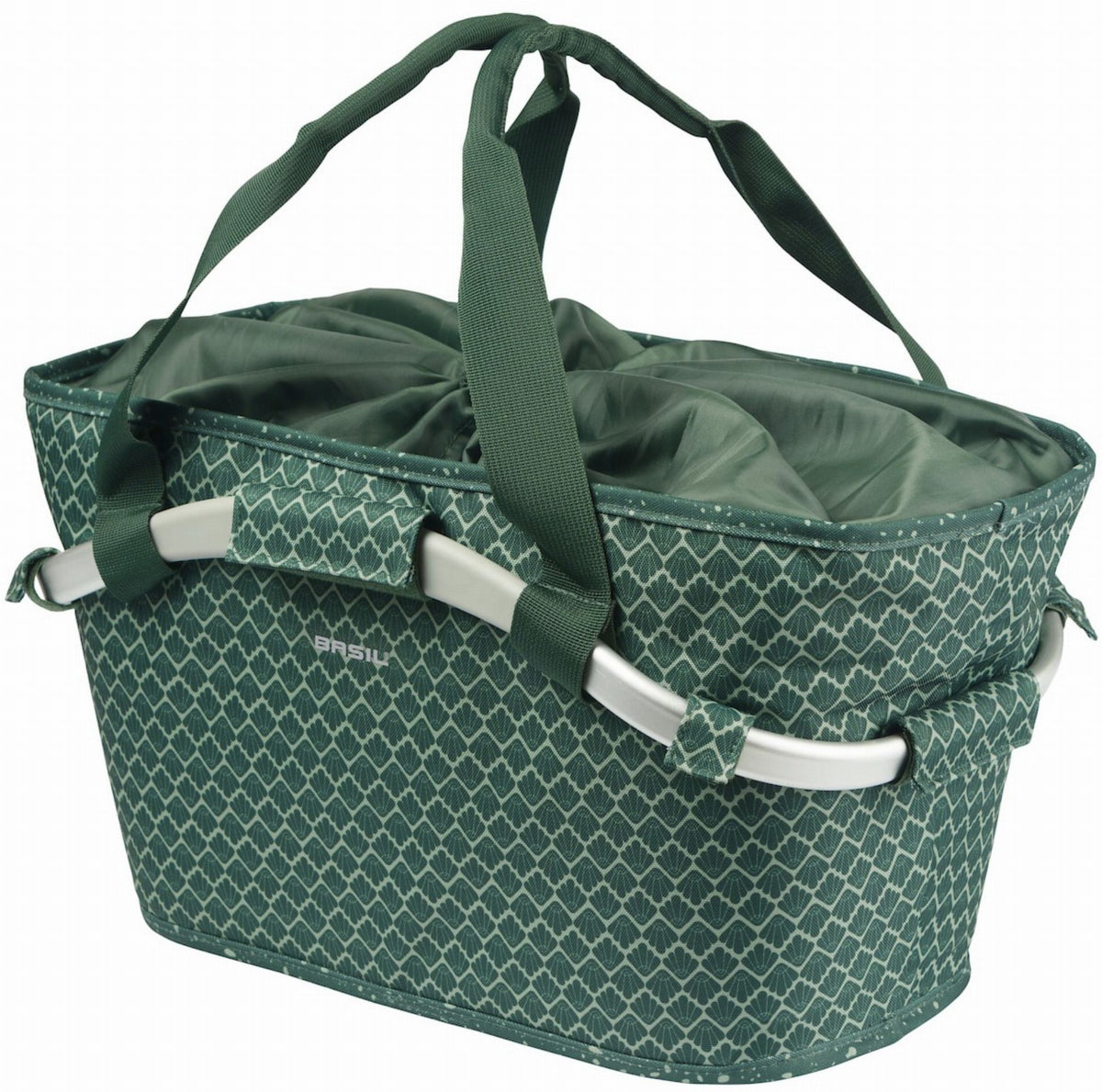 basil lenkertasche halterung Basil Flair Carry All MIK 2.0 Gepäckträgerkorb grün 22 L – Biketech24