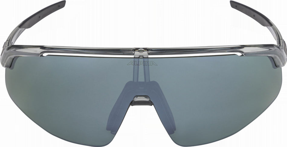 Alpina Turbo Pro Q-Lite Sportbrille grey transparent/mirror silver one size