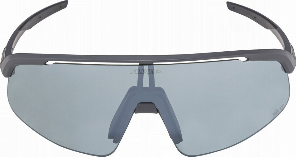 Alpina Turbo Pro S Q-Lite Sportbrille midnight-grey matt/mirror silver one size