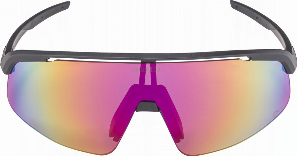 Alpina Turbo Pro S Q-Lite Sportbrille black met mat/mirror pink one size