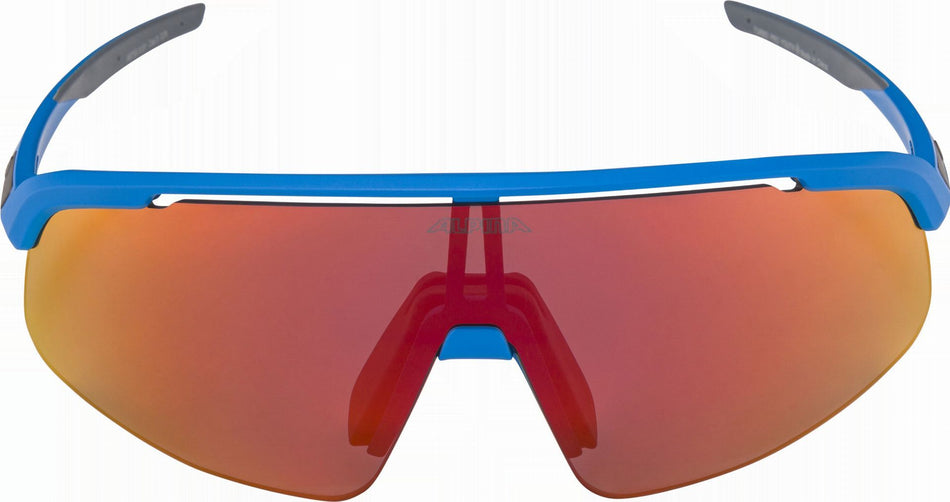 Alpina Turbo Pro Youth Jugendbrille blue matt/mirror red one size