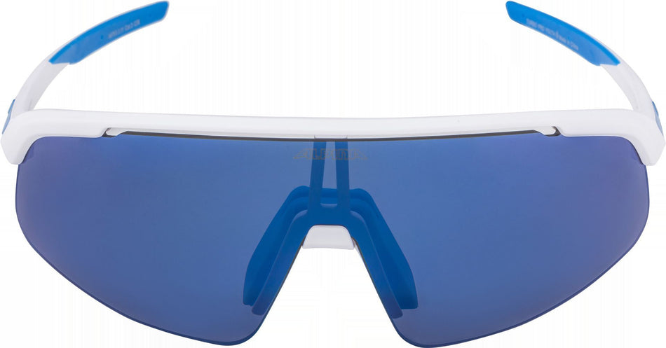 Alpina Turbo Pro Youth Jugendbrille white matt/mirror blue one size